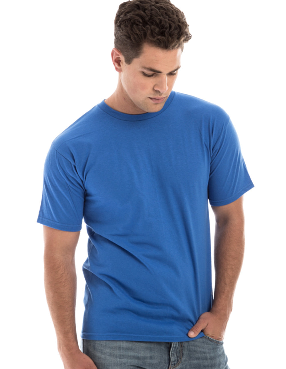 Retro Ring-Spun Crew Neck T-Shirt 2100