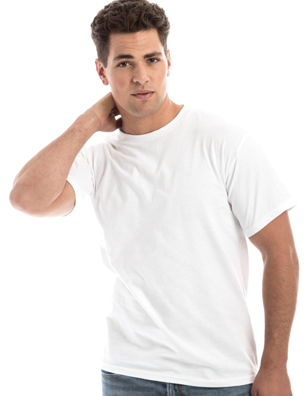 Retro Ring-Spun Crew Neck T-Shirt 2100